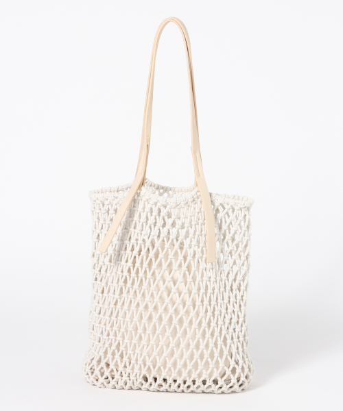 Heather（ヘザー）の「メッシュトート　842981（トートバッグ・レディース・アイボリー/ブラウン・ONE SIZE）」の5枚目の写真