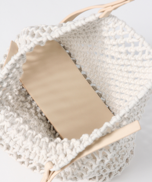 Heather（ヘザー）の「メッシュトート　842981（トートバッグ・レディース・アイボリー/ブラウン・ONE SIZE）」の9枚目の写真