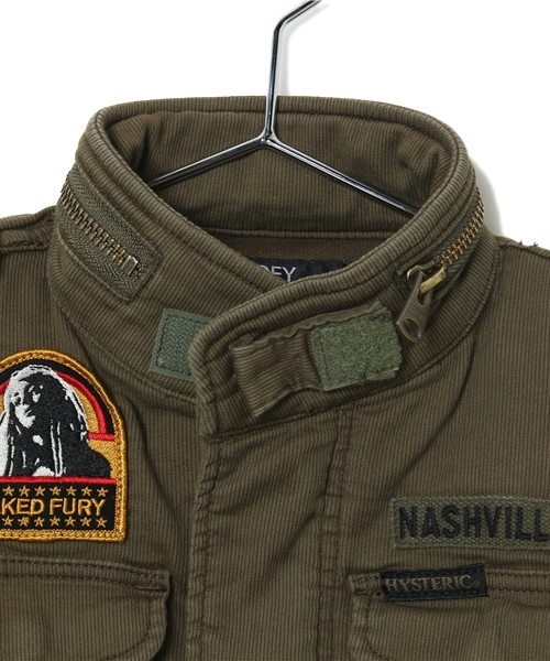 JOEY HYSTERIC(ジョーイヒステリック)の「U.S 1975 pt M-65 JK(ミリタリージャケット・キッズ・カーキ/アーミー・MEDIUM/SMALL)」の4枚目の写真