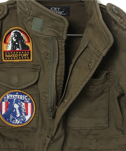 JOEY HYSTERIC(ジョーイヒステリック)の「U.S 1975 pt M-65 JK(ミリタリージャケット・キッズ・カーキ/アーミー・MEDIUM/SMALL)」の8枚目の写真