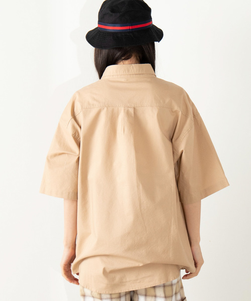 U.S. POLO ASSN.（ユーエスポロアッスン）の「∴WEGO/U.S. POLO ASSN.別注ビッグシルエットシャツ（シャツ/ブラウス・レディース・ブルー系その他4/ベージュ/ホワイト・FREE）」の15枚目の写真