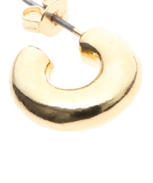 Ungrid（アングリッド）の「メタルカーブミニピアス（ピアス（両耳用）・レディース・シルバー/ゴールド・FREE）」の4枚目の写真