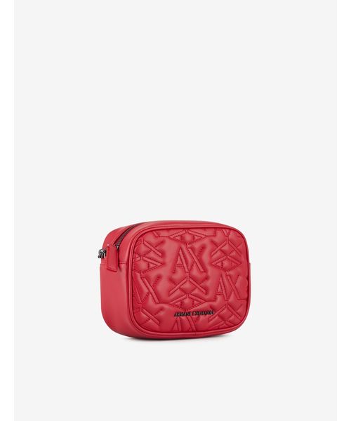 ARMANI EXCHANGE(アルマーニエクスチェンジ)の「【A|Xアルマーニ エクスチェンジ】エンボスAXロゴステッチ ミニショルダーバッグ(ショルダーバッグ・レディース・ブラック/レッド・FREE)」の7枚目の写真