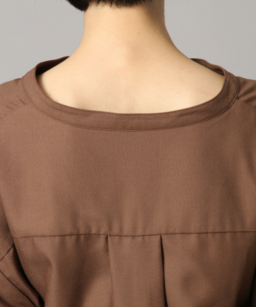 LOWRYS FARM（ローリーズファーム）の「ＴＲブラウジングチュニック　854875（シャツ/ブラウス・レディース・ベージュ/ブラウン/ミント・FREE）」の6枚目の写真
