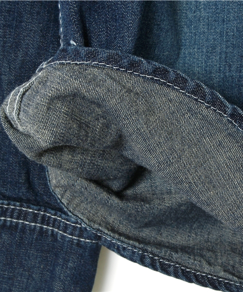 HYSTERIC MINI（ヒステリックミニ）の「Rolling mini “Amazing so Good” デニムシャツ（シャツ/ブラウス・キッズ・インディゴブルー・110/100/120）」の2枚目の写真