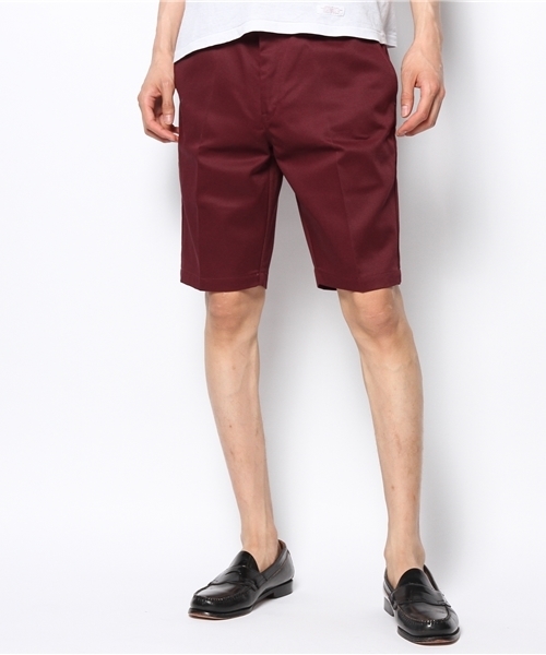 Dickies(ディッキーズ)の「WD874H4 TCツイルショートパンツ(チノパンツ・メンズ・ブラウン/ライトブラウン/ダークネイビー/マルーン/ブルー系その他/モスグリーン/ベージュ/ブラック/ヘザ-グレー/ホワイト/ブルー・30inch/32inch/36inch/28inch/34inch)」の11枚目の写真