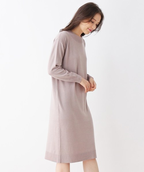 Pink Adobe ピンクアドベ の 毛玉になりにくい 洗濯機で洗える シンプルニットワンピース ワンピース Wear