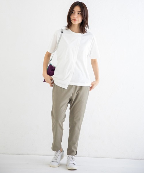 Munich（ミューニック）の「ドライタッチオックス　テーパードパンツ【セットアップ可】（その他パンツ・レディース・ホワイト/ブラック/ライトグリーン/ライトカーキ/ナチュラル・S/M/XS）」の6枚目の写真
