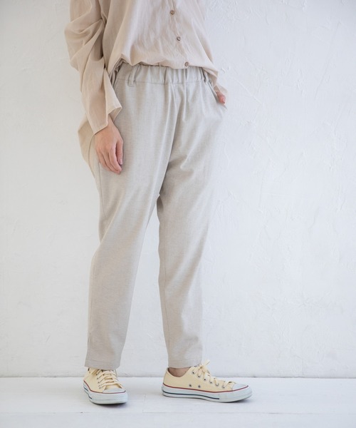 Munich（ミューニック）の「ドライタッチオックス　テーパードパンツ【セットアップ可】（その他パンツ・レディース・ホワイト/ブラック/ライトグリーン/ライトカーキ/ナチュラル・S/M/XS）」の9枚目の写真