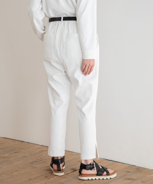 Munich（ミューニック）の「ドライタッチオックス　テーパードパンツ【セットアップ可】（その他パンツ・レディース・ホワイト/ブラック/ライトグリーン/ライトカーキ/ナチュラル・S/M/XS）」の21枚目の写真