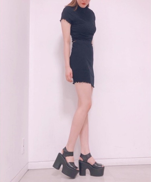 R&E(アールアンドイー)の「【新色入荷BL/C】【R&E】厚底サンダル(サンダル・レディース・ブラウン/ブラック/ブラック系その他・M/L/S)」の6枚目の写真