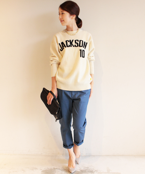 BEAUTY&YOUTH UNITED ARROWS(ビューティーアンドユースユナイテッドアローズ)の「by ※∵チノ9分丈テーパードパンツ◆(チノパンツ・レディース・オフホワイト/ブラック/ベージュ/グレー/ロイヤルブルー/オリーブ/ネイビー/ケリー/ナチュラル/ホワイト・SMALL/LARGE/MEDIUM)」の16枚目の写真