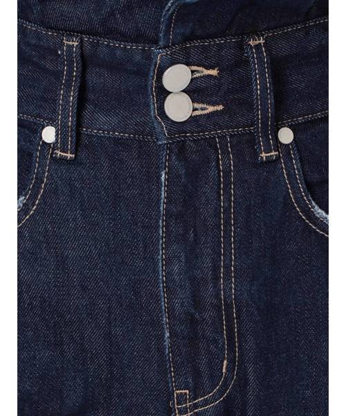 EMODA(エモダ)の「タックウエストハイウエストジーンズ(デニムパンツ・レディース・インディゴブルー/ブラック・X-SMALL/SMALL/MEDIUM)」の5枚目の写真