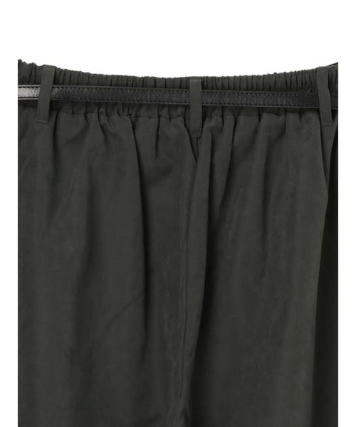 Green　Parks（グリーンパークス）の「・【ELENCARE DUE】ベルト付ピーチワイドパンツ＊★（その他パンツ・レディース・ブラック/ブラウン/カーキ/グレイッシュベージュ・FREE）」の18枚目の写真