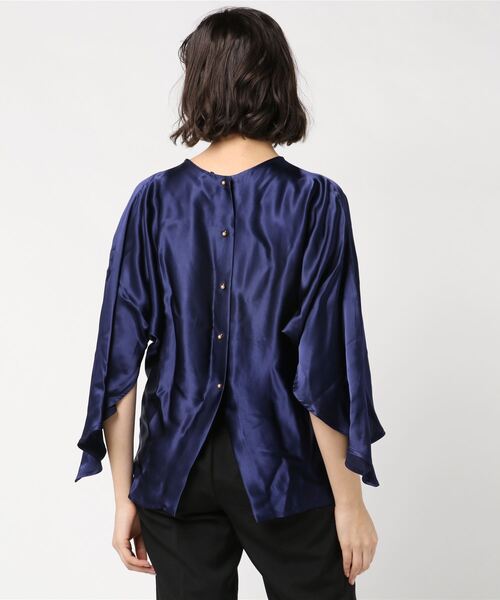 AERON(アーロン)の「AERON 777-71824 SHIRT(シャツ/ブラウス・レディース・ネイビー・34)」の3枚目の写真