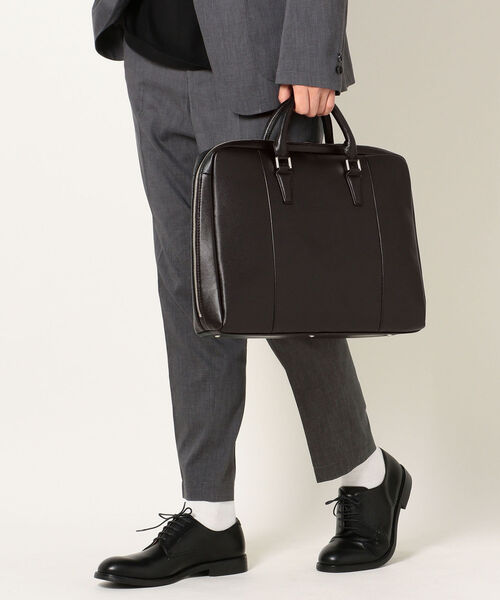SHIPS any（シップス エニィ）の「SHIPS any: ビジネス ブリーフケース（ビジネスバッグ・メンズ・ブラック/ブラウン・ONE SIZE）」の14枚目の写真