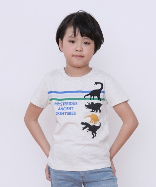 Sucre Blanc シュクルブラン シルエット恐竜ｔシャツ Tシャツ カットソー Sucre Blanc シュクルーブラン のファッション通販 Zozotown