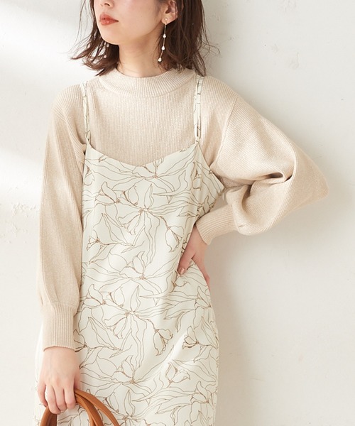 natural couture（ナチュラルクチュール）の「キラキラ細リブニットプルオーバー（ニット/セーター・レディース・ベージュ/アイボリー/ピンクベージュ・FREE）」の14枚目の写真