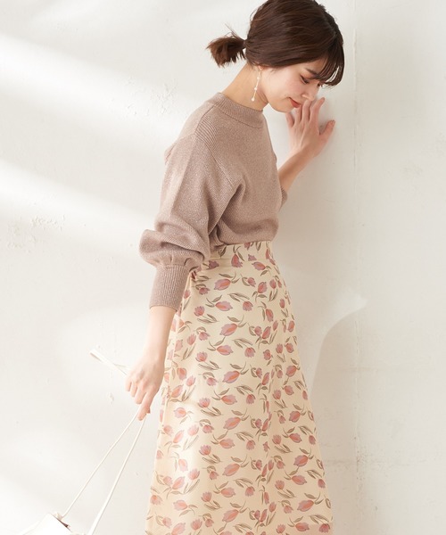 natural couture（ナチュラルクチュール）の「キラキラ細リブニットプルオーバー（ニット/セーター・レディース・ベージュ/アイボリー/ピンクベージュ・FREE）」の21枚目の写真