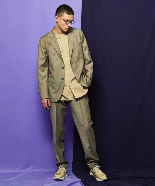 MAISON SPECIAL(メゾンスペシャル)の「【ZOZOTOWN限定】《ユニセックスアイテム》OEKO-TEX/エコテックス サスティナブルオーバーサイズスタンドカラーシャツ 【MAISON SPECIAL/メゾンスペシャル】(シャツ/ブラウス・メンズ・ブラック/サックスブルー/パープル/オフホワイト/ベージュ/ネイビー・44/48/46)」の22枚目の写真