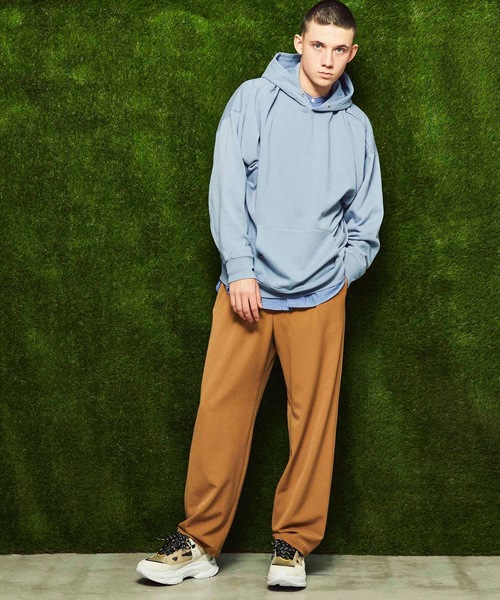 MAISON SPECIAL(メゾンスペシャル)の「【ZOZOTOWN限定】《ユニセックスアイテム》OEKO-TEX/エコテックス サスティナブルオーバーサイズスタンドカラーシャツ 【MAISON SPECIAL/メゾンスペシャル】(シャツ/ブラウス・メンズ・ブラック/サックスブルー/パープル/オフホワイト/ベージュ/ネイビー・44/48/46)」の20枚目の写真