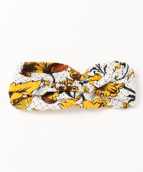 チャイハネ（チャイハネ）の「【チャイハネ】レトロフラワーヘアバンド（ヘアバンド・レディース・ブラウン/ピンク/イエロー/ブルー・FREE）」の5枚目の写真
