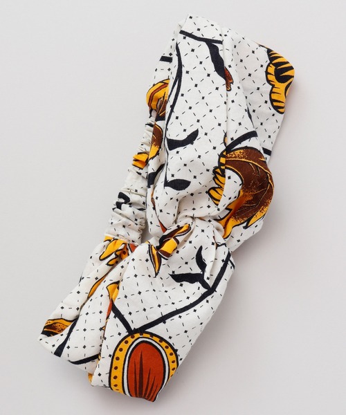 チャイハネ（チャイハネ）の「【チャイハネ】レトロフラワーヘアバンド（ヘアバンド・レディース・ブラウン/ピンク/イエロー/ブルー・FREE）」の7枚目の写真