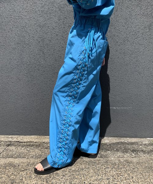 gvgv レースアップ セットアップ カラーBLUE