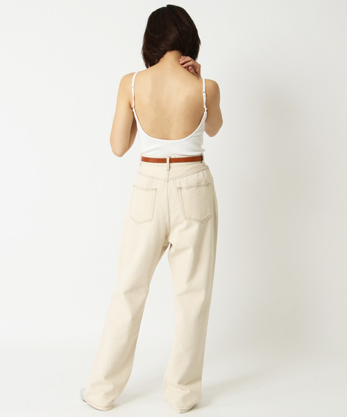 notch.（ノッチ）の「バックオープンキャミソール（キャミソール・レディース・ホワイト/オフホワイト/ブラック/ブラウン/ベージュ・M）」の7枚目の写真