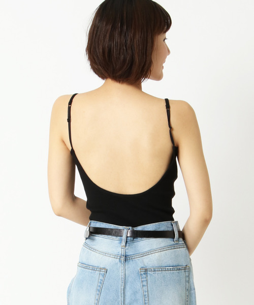 notch.（ノッチ）の「バックオープンキャミソール（キャミソール・レディース・ホワイト/オフホワイト/ブラック/ブラウン/ベージュ・M）」の10枚目の写真