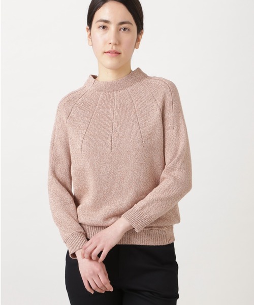 human woman（ヒューマンウーマン）の「杢ギマ求心プルオーバー（ニット/セーター・レディース・ホワイト/ブルー/ピンク・MEDIUM）」の3枚目の写真