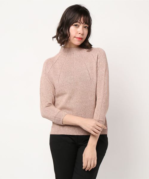 human woman（ヒューマンウーマン）の「杢ギマ求心プルオーバー（ニット/セーター・レディース・ホワイト/ブルー/ピンク・MEDIUM）」の6枚目の写真
