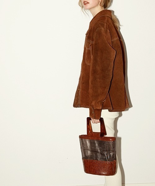 Casselini（キャセリーニ）の「Casselini（キャセリーニ）チュールスタッズバッグ（ハンドバッグ・レディース・ブラック/ブラウン・FREE）」の19枚目の写真