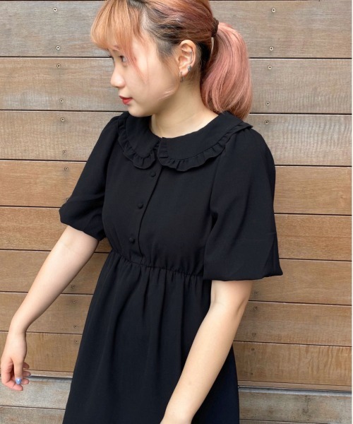 apres jour(アプレジュール)の「襟フリルパフワンピース【ZOZOTOWN限定アイテム】(ワンピース・レディース・ブラック/ベージュ/その他/ミント/モカ・フリー)」の20枚目の写真