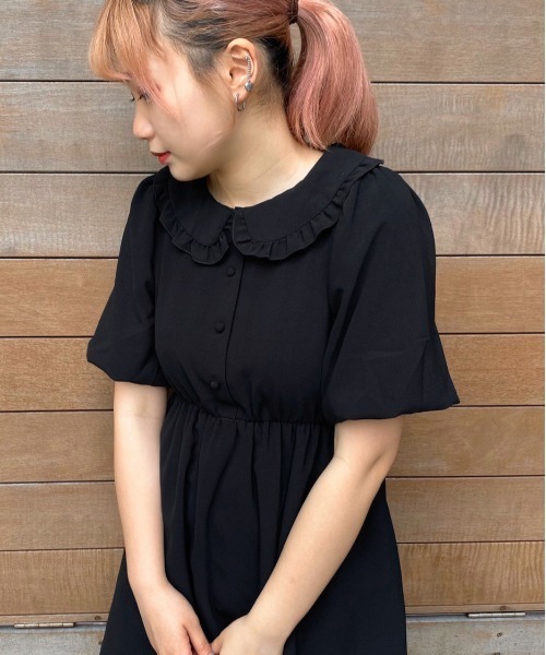 apres jour(アプレジュール)の「襟フリルパフワンピース【ZOZOTOWN限定アイテム】(ワンピース・レディース・ブラック/ベージュ/その他/ミント/モカ・フリー)」の21枚目の写真
