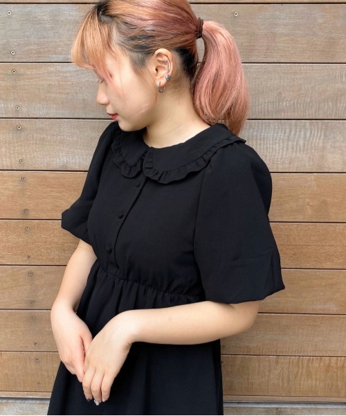 apres jour(アプレジュール)の「襟フリルパフワンピース【ZOZOTOWN限定アイテム】(ワンピース・レディース・ブラック/ベージュ/その他/ミント/モカ・フリー)」の22枚目の写真