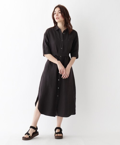 セール 麻シャツワンピース ワンピース Dressterior ドレステリア のファッション通販 Zozotown