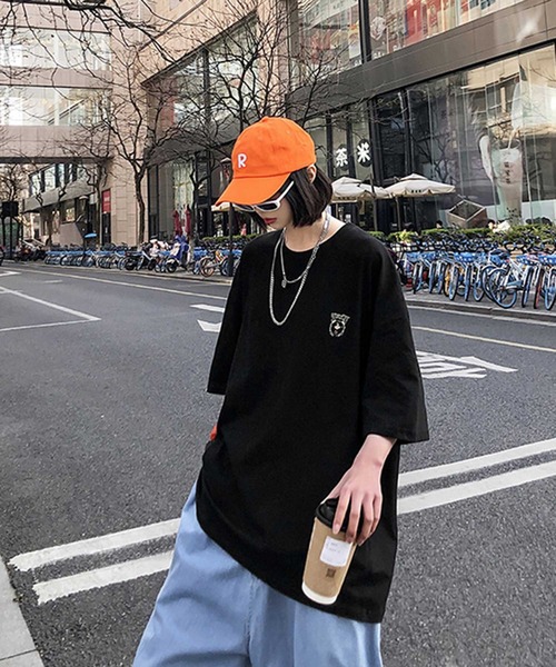 MGV（エムジーヴィー）の「BEARプリントBIGTシャツ（Tシャツ/カットソー・メンズ・ホワイト/ブラック/パープル・MEDIUM/LARGE/X-LARGE）」の4枚目の写真