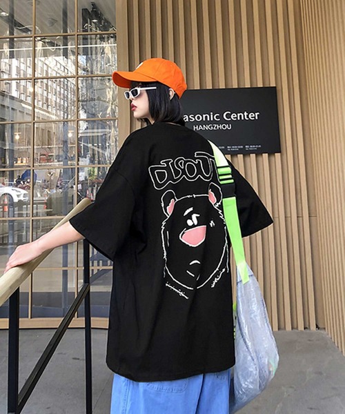 MGV（エムジーヴィー）の「BEARプリントBIGTシャツ（Tシャツ/カットソー・メンズ・ホワイト/ブラック/パープル・MEDIUM/LARGE/X-LARGE）」の18枚目の写真