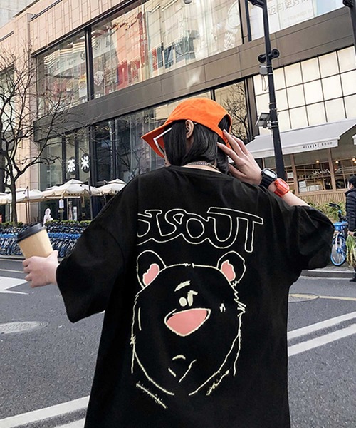 MGV（エムジーヴィー）の「BEARプリントBIGTシャツ（Tシャツ/カットソー・メンズ・ホワイト/ブラック/パープル・MEDIUM/LARGE/X-LARGE）」の20枚目の写真