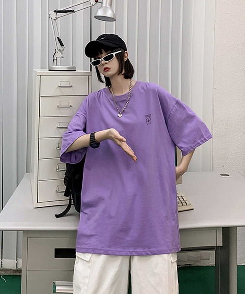 MGV（エムジーヴィー）の「BEARプリントBIGTシャツ（Tシャツ/カットソー・メンズ・ホワイト/ブラック/パープル・MEDIUM/LARGE/X-LARGE）」の8枚目の写真