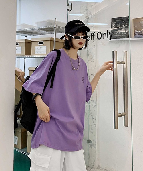 MGV（エムジーヴィー）の「BEARプリントBIGTシャツ（Tシャツ/カットソー・メンズ・ホワイト/ブラック/パープル・MEDIUM/LARGE/X-LARGE）」の10枚目の写真