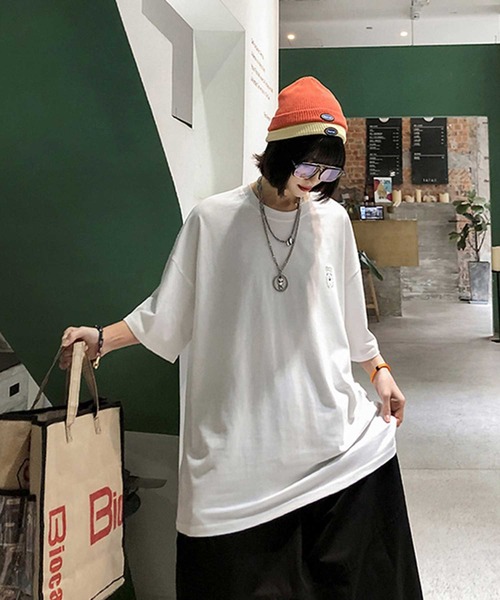 MGV（エムジーヴィー）の「BEARプリントBIGTシャツ（Tシャツ/カットソー・メンズ・ホワイト/ブラック/パープル・MEDIUM/LARGE/X-LARGE）」の19枚目の写真