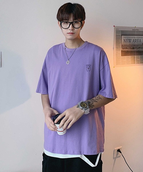 MGV（エムジーヴィー）の「BEARプリントBIGTシャツ（Tシャツ/カットソー・メンズ・ホワイト/ブラック/パープル・MEDIUM/LARGE/X-LARGE）」の13枚目の写真