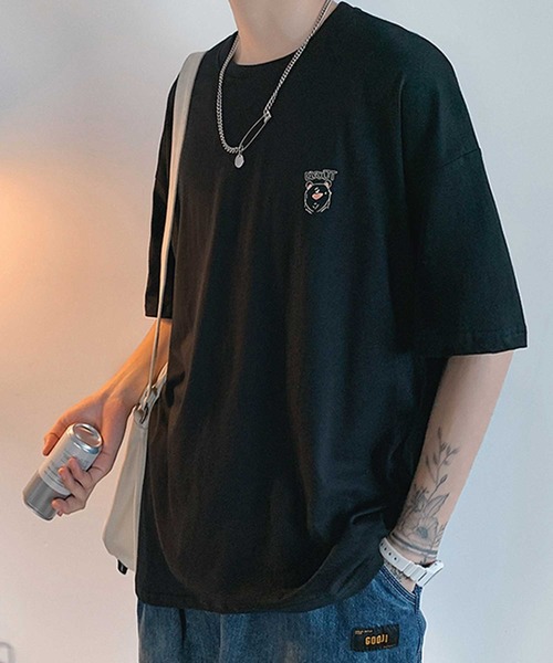 MGV（エムジーヴィー）の「BEARプリントBIGTシャツ（Tシャツ/カットソー・メンズ・ホワイト/ブラック/パープル・MEDIUM/LARGE/X-LARGE）」の16枚目の写真
