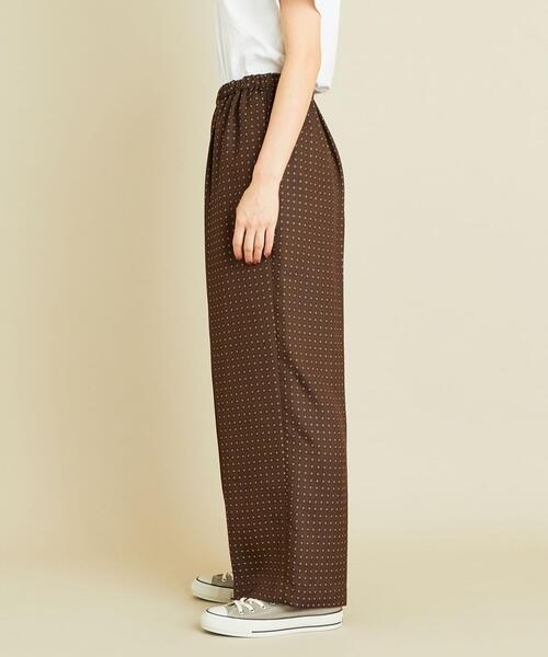 BEAUTY&YOUTH UNITED ARROWS（ビューティーアンドユースユナイテッドアローズ）の「BY∴ ジャカードワイドイージーパンツ ◆（その他パンツ・レディース・ブラウン/ネイビー・M/S）」の8枚目の写真