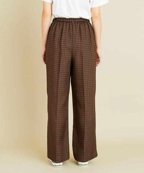BEAUTY&YOUTH UNITED ARROWS（ビューティーアンドユースユナイテッドアローズ）の「BY∴ ジャカードワイドイージーパンツ ◆（その他パンツ・レディース・ブラウン/ネイビー・M/S）」の7枚目の写真