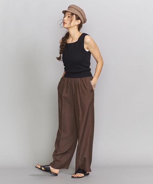 BEAUTY&YOUTH UNITED ARROWS（ビューティーアンドユースユナイテッドアローズ）の「BY∴ ジャカードワイドイージーパンツ ◆（その他パンツ・レディース・ブラウン/ネイビー・M/S）」の18枚目の写真