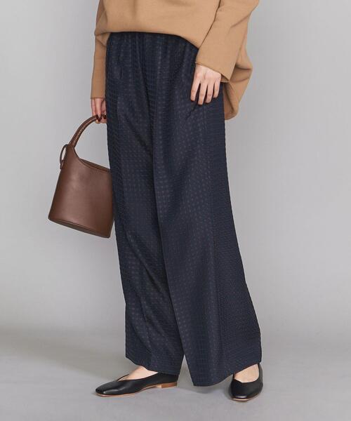 BEAUTY&YOUTH UNITED ARROWS（ビューティーアンドユースユナイテッドアローズ）の「BY∴ ジャカードワイドイージーパンツ ◆（その他パンツ・レディース・ブラウン/ネイビー・M/S）」の16枚目の写真