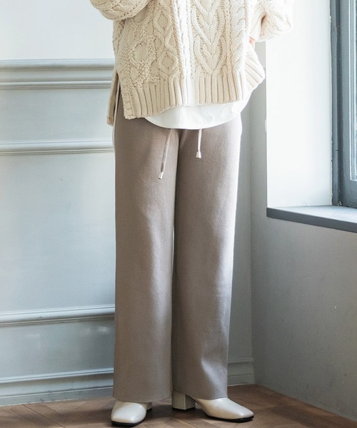 coca（coca）（コカ）の「＼＼新色登場／／ニットパンツ（その他パンツ・レディース・アイボリー/ブラウン/ブラック/チャコールグレー/パープル/ライトグリーン・ONE SIZE）」の5枚目の写真